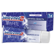 Зубна паста 75 мл 3D White Арктична Свіжість Blend-a-med