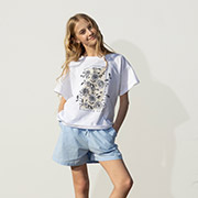 Футболка для дівчинки ФБ987 супрем Бембі 100-білий