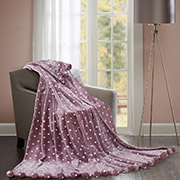 Плед Love you Бубон рожевий в горошок