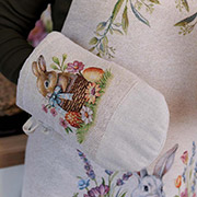Гобеленова великодня рукавиця-прихватка Суцвіття Прованс