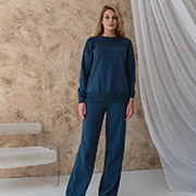 Штани в'язані Katrin new Art Knit синій джинс