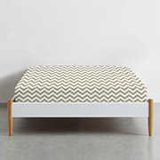 Простирадло на гумці Biscuit Zigazag ранфорс Cosas висота 30 см