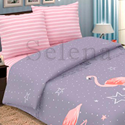Комплект постельного белья Selena Фламинго звёздный 100408