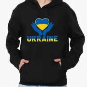 Худи мужской Ukraine MobiPrint 9225-3687 черный