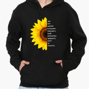 Худі чоловічий Покладіть у кишені насіння MobiPrint 9225-3694 чорний