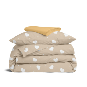 Дитяча постільна білизна в ліжечко CREAM HEARTS Cosas капучино