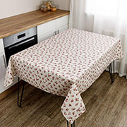 Скатертина плямостійка Червоні трояндочки Simfoni Прованс