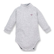 Боді для дівчинки 1430252смц кашкорсе з підчосом Татошка сірий меланж