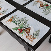 Серветка новорічна гобеленова Squirrel Прованс