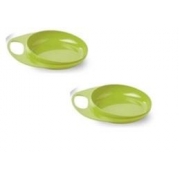 Тарілка для годування Nuvita Easy Eating дрібна 2шт. салатовий NV8451Lime