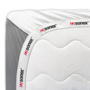 Простирадло на гумці сатинова Aero Optical White Sonex