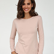 Лонгслів жіночий базовий 23132 German Volf темно-бежевий