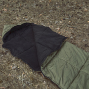 Спальний мішок із флісом ЗИМА ковдра з капюшоном Family Story Хакі ширина 90 см