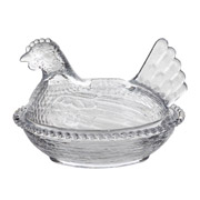 Ємність для зберігання 11.5х11.5х15.5 см 240 мл Курочка LeGlass 355-288 прозора