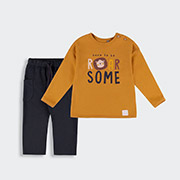 Костюм для хлопчика КС811 інтерлок Бембі EY0-охра-чорний