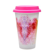 Кружка порцелянова із силіконовою кришкою 350 мл Lefard 985-083