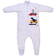 Комбінезон-чоловічок для хлопчика 1502306сді футер Татошка сірий меланж