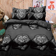 Постільна білизна Леви black 600308 полікоттон Selena
