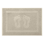 Рушник для ніг махровий SoundSleep Aliso 700г сіро-бежевий