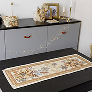 Доріжка гобеленова новорічна Золоте свято Прованс