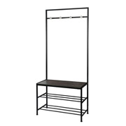 Стійка-вішалка для одягу з лавкою та полицями для взуття Urban Fabrika FK0203