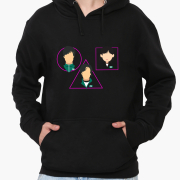 Худі чоловічий Гра в кальмара Squid Game MobiPrint 9225-3352 чорний