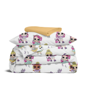 Дитяча постільна білизна в ліжечко LOL CS6 Cosas фуксія