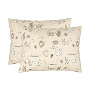 Набір із двох бязевих наволочок Котяча радість Home Line пісочний