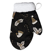 Декоративна рукавичка Шапочки на чорному Прованс