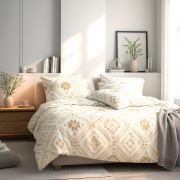 Комплект постільної білизни SoundSleep Rioba сатин бежевий