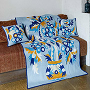 Плед в'язаний Самчиківські мотиви Спадщина Прованс