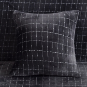 Наволочка декоративна велюр Homytex темно-сіра