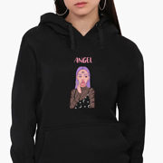 Худі жіночий Ангел Діджитал Арт MobiPrint 8921-1635 чорний