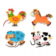 Деревянная шнуровка Viga Toys Фермерские зверята 51325
