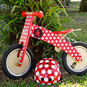 Дитячий транспорт беговел Kiddi Moto Kurve дерев'яний SKD-72-44