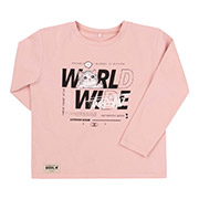 Лонгслів для дівчинки ФТ9 супрем Бембі 300-рожевий