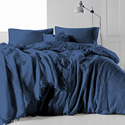 Комплект постільної білизни Muslin SoundSleep Dark Blue