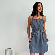 Сукня Наомі бавовна-льон Art Knit графіт