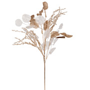 Ветка декоративная 76 см Золотые листочки Yes! Fun 974771