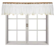 Коротка фіранка Прованс біла з мереживом