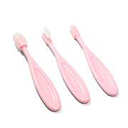 Набір зубних щіточок 3 шт BabyOno 552 рожевий