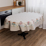 Скатертина овальна гобеленова Чарівність Прованс