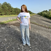 Футболка унісекс з принтом Home Emily біла