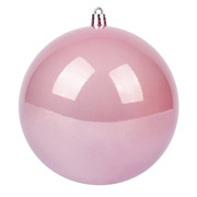 Куля новорічна 12 см Novogod'ko 974057 пудровий перламутр