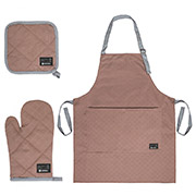 Набір для кухні Sienna з брудовідштовхувальним покриттям Sonex фартух, рукавиця, прихватка