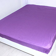 Простирадло на гумці 30-0009 Purple сатин-страйп MirSon