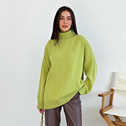 Джемпер в'язаний Sofia Art Knit яблучний