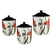 Набір ємностей для зберігання 3 предмета Квіткова рапсодія Certified International 37084