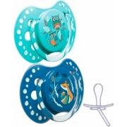 Пустушки силіконові динамічно Folky Boy 6-18 міс. (2 шт.) Lovi 22 / 843boy