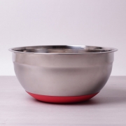 Миска Kamille 30х14см з нержавіючої сталі c антискользящим дном 4352